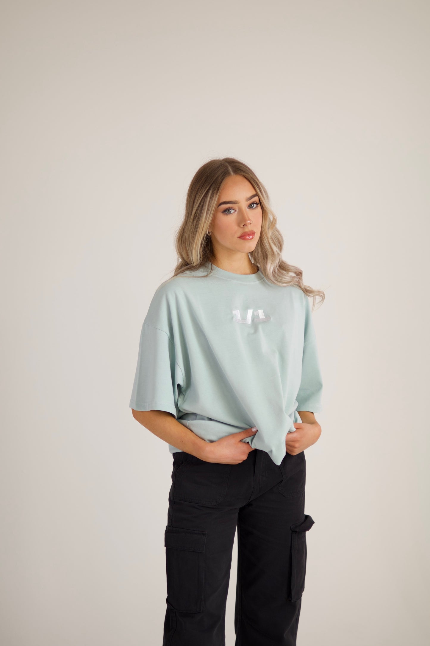 Pastel Collection Oversized Blue Tee